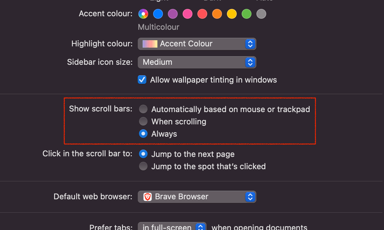 Take care of your scrollbars!